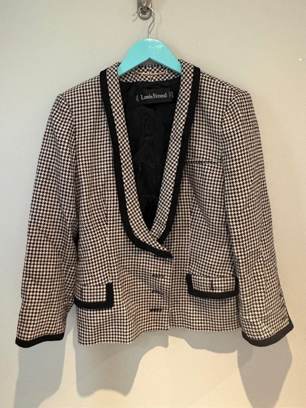 Vintage Louis Féraud Houndstooth Blazer